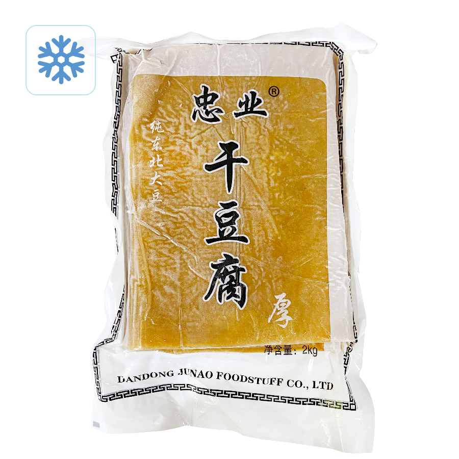 [냉동] 중국식품 충업 냉동건두부 포두부 2kg